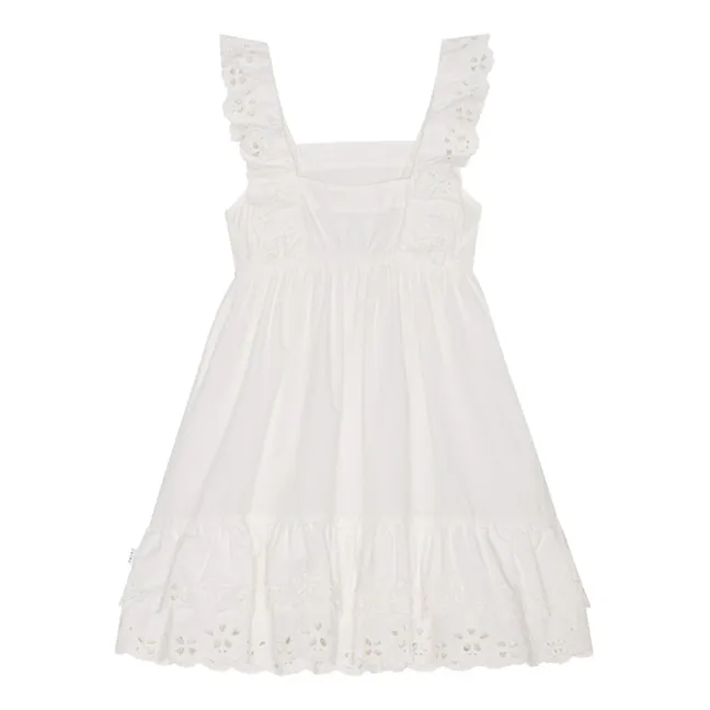 Dress Ceelos Broderie Anglaise | White