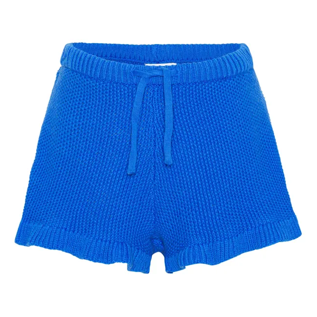 Aline knitted shorts | Blue