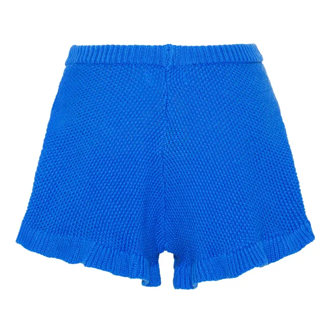 Aline knitted shorts | Blue