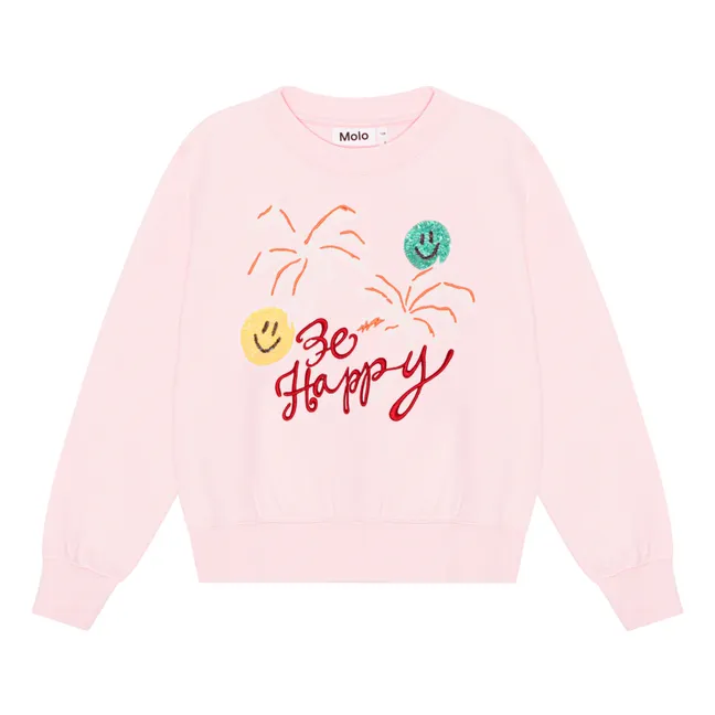 Marge organic cotton sweatshirt | Pale pink