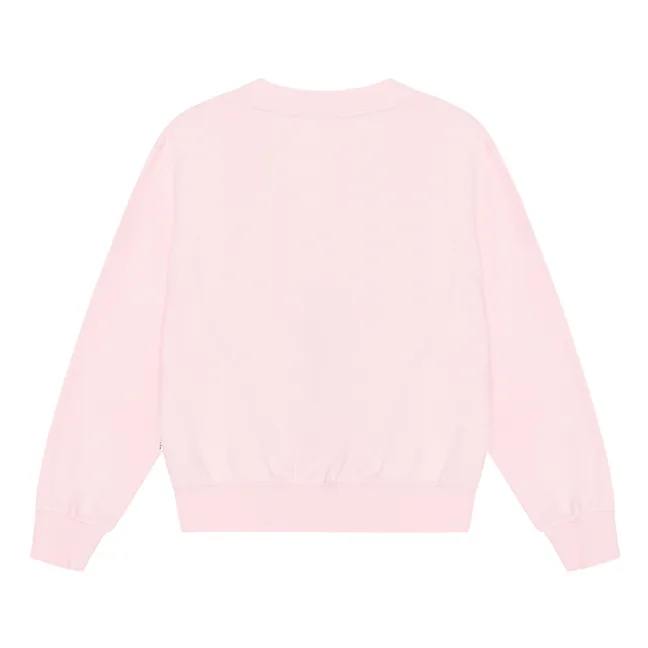 Marge organic cotton sweatshirt | Pale pink