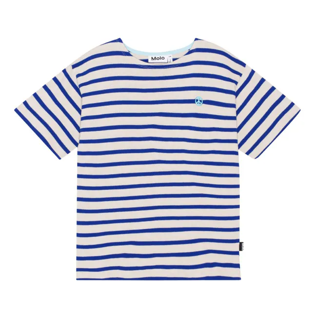 Camiseta de algodón ecológico Rilee | Azul