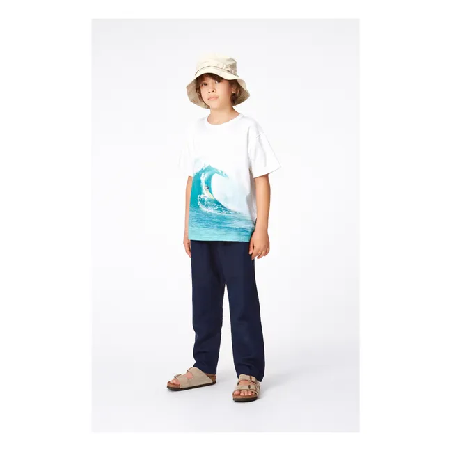 T-Shirt Riley Wave Bio-Baumwolle | Weiß