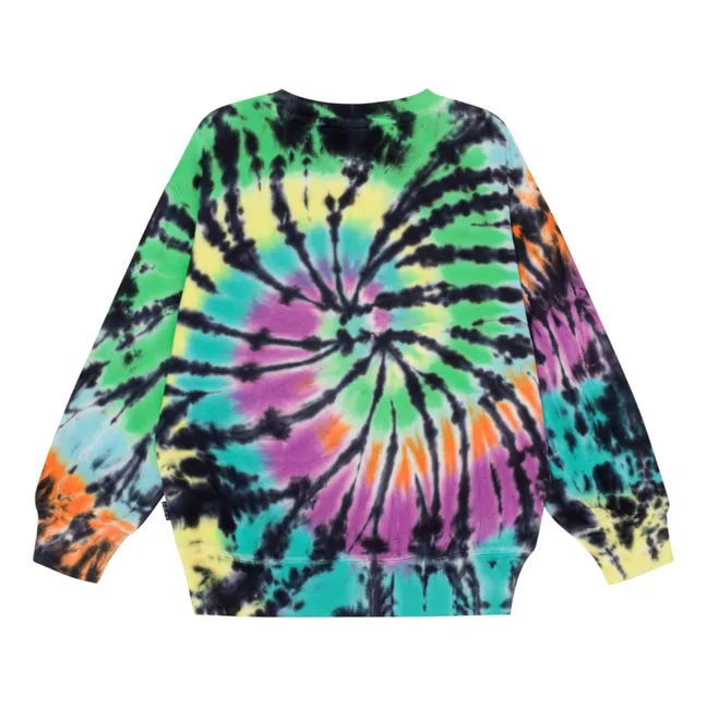 Memphis Dye organic cotton sweatshirt | Black