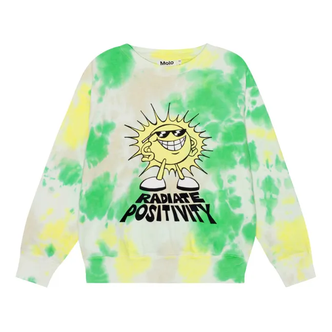 Sweatshirt Memphis Garden Die Bio-Baumwolle | Grün