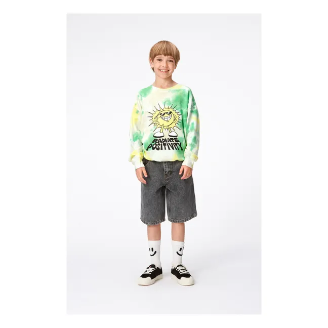 Sweatshirt Memphis Garden Die Bio-Baumwolle | Grün