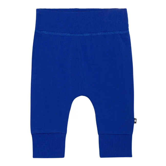 Organic Cotton Knit Leggings  | Blue