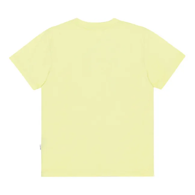 Camiseta de algodón ecológico Roxo | Amarillo
