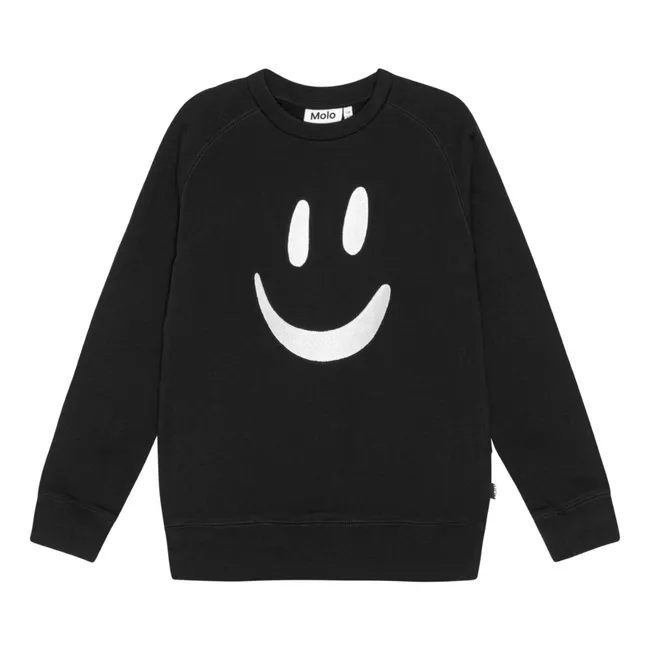 Mike organic cotton sweatshirt | Black