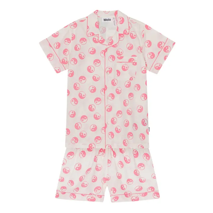 Conjunto de pijama de algodón ecológico Lexi | Rosa- Imagen del producto n°0