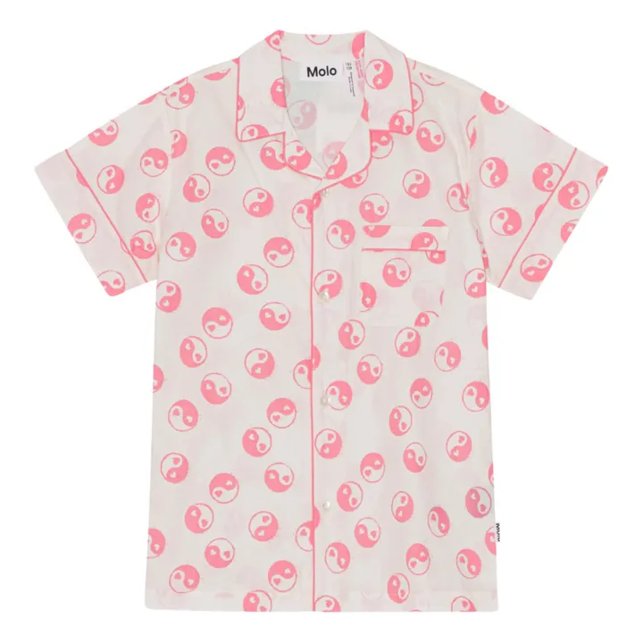 Conjunto de pijama de algodón ecológico Lexi | Rosa- Imagen del producto n°2