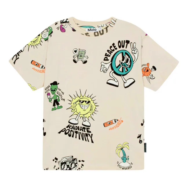 Camiseta de algodón ecológico Rodney Diffriends | Beige