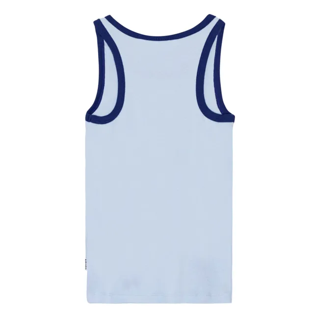 Camiseta de tirantes Rosie Arc en Ciel Algodón orgánico | Azul Pálido