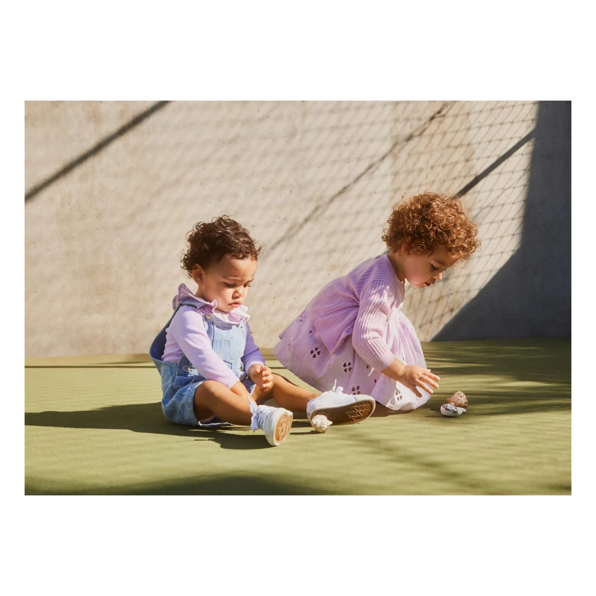 Robe Channi Broderie Anglaise Coton Bio | Rose- Image produit n°2