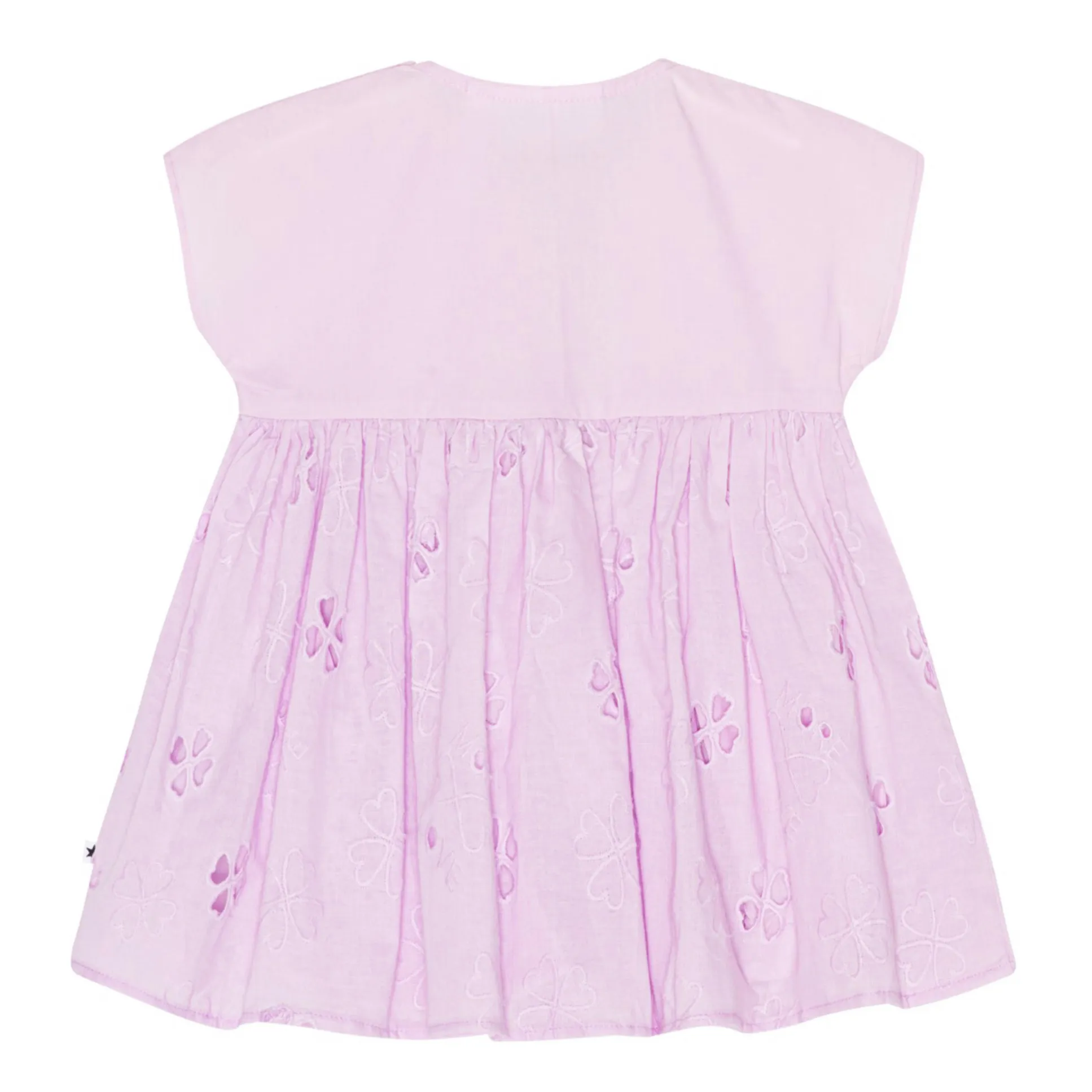 Robe Channi Broderie Anglaise Coton Bio | Rose- Image produit n°3