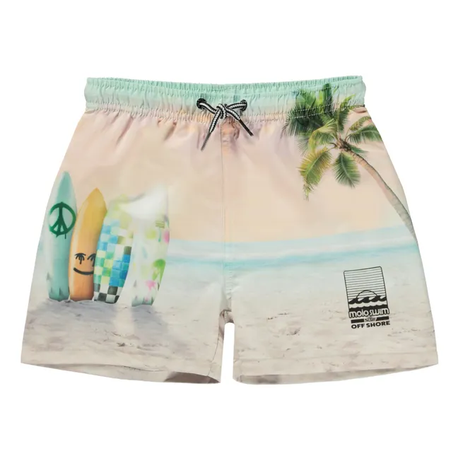 Niko Recycled Polyester Swim Shorts | Peach