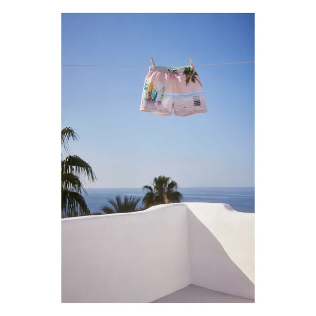 Niko Recycled Polyester Swim Shorts | Peach
