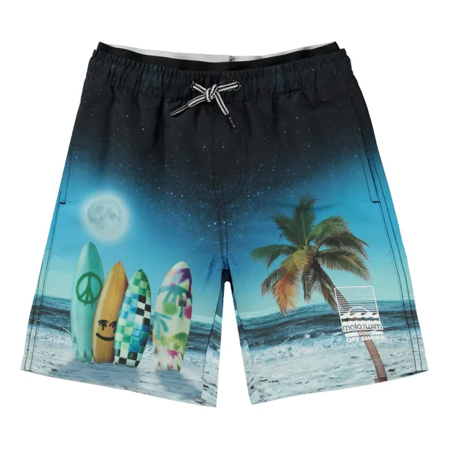 Neal Recycled Polyester Swim Shorts | Black