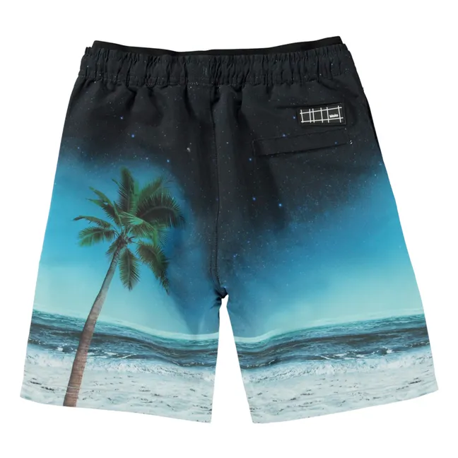 Neal Recycled Polyester Swim Shorts | Black