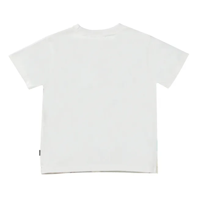 Camiseta de algodón ecológico Row | Blanco
