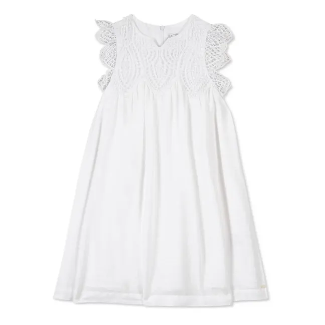 Kleid Hibiskusblüte | Weiß