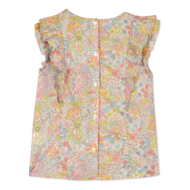 Floral blouse and shorts | Pink