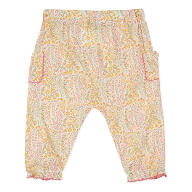 Pantalones de flores | Amarillo