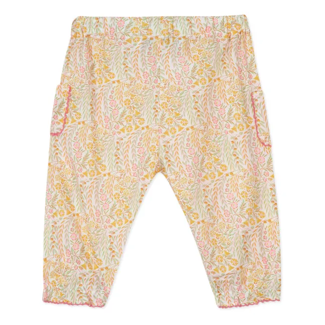 Pantalones de flores | Amarillo