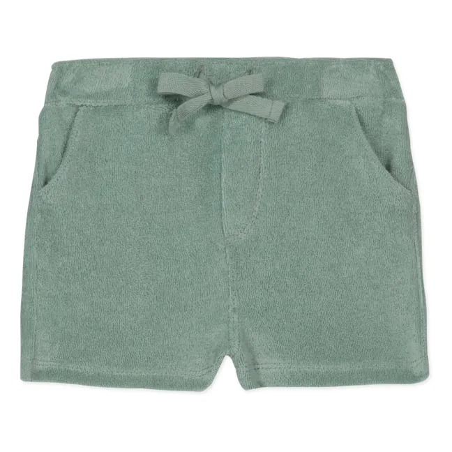 Frottee-Shorts | Salbei