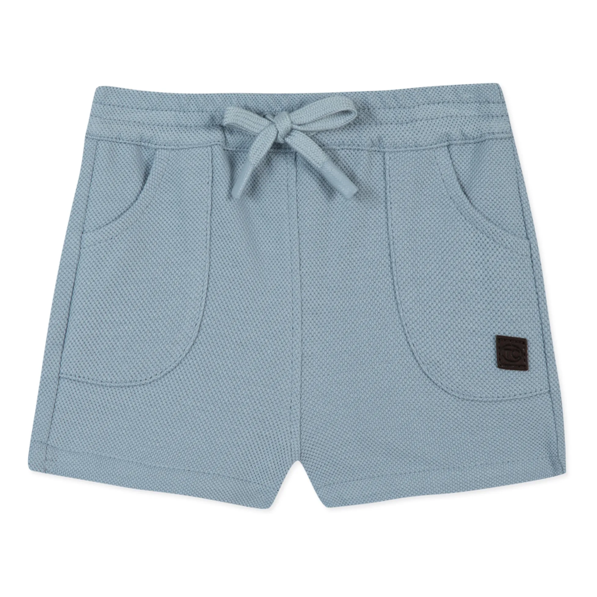 Tartine Et Chocolat Blue Textured Shorts