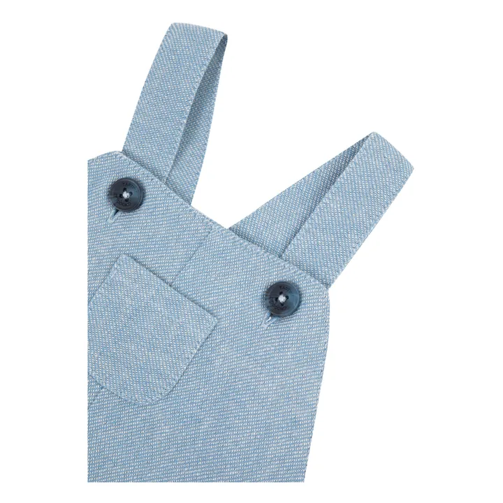 Salopette Texturée | Bleu- Image produit n°1