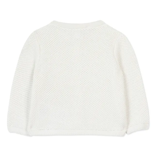 Knitted cardigan | White
