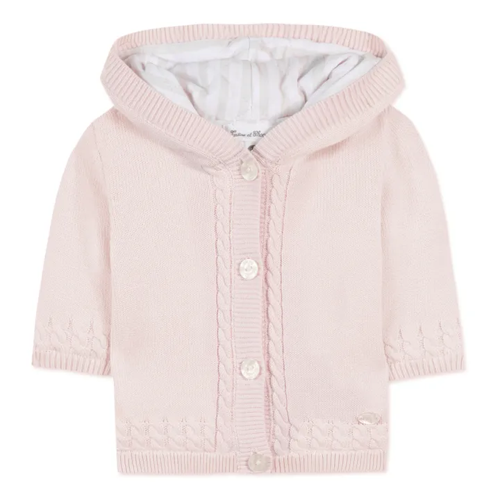 Veste en Maille | Rose pâle- Image produit n°0