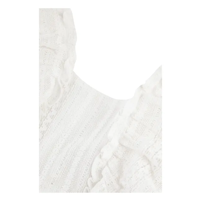 Kleid Zeremoniell Spitze | Weiß