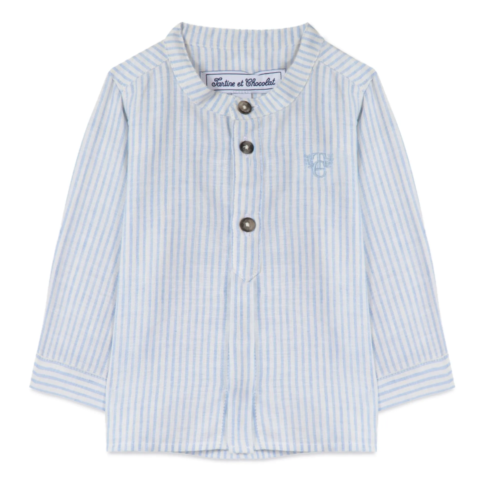 Tartine Et Chocolat Blue Kurta Stripes