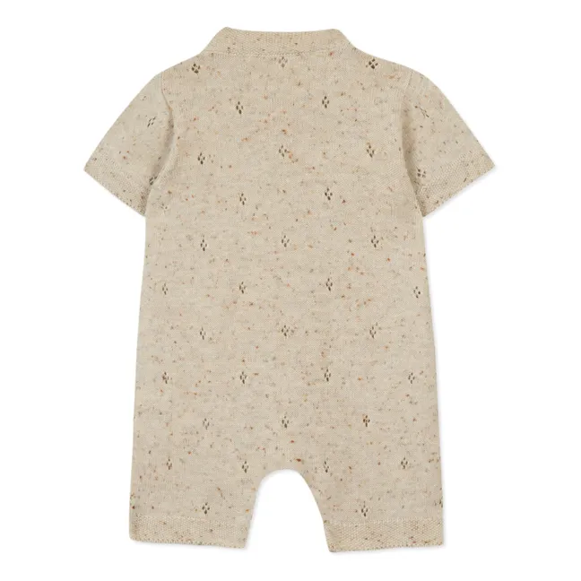 Combinaison en Maille | Beige chiné
