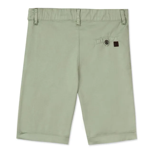 Plain Bermuda Shorts | Sage