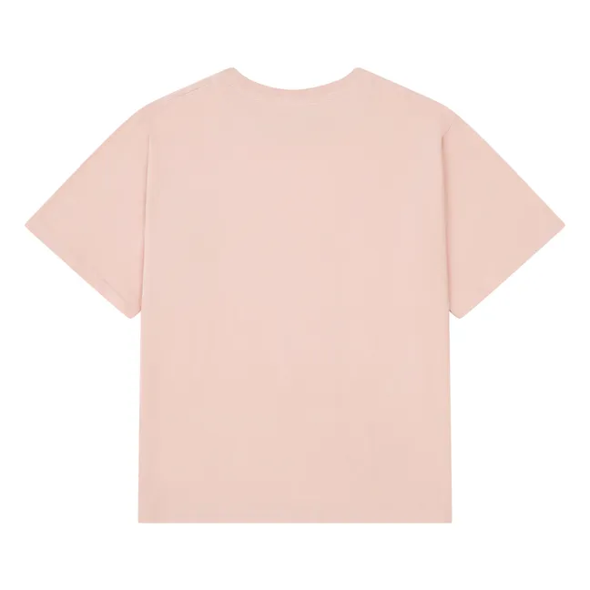 Camiseta de manga corta de algodón orgánico | Rosa Polvo