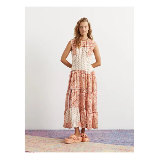 Maxi Linen Tie Dress | Pink