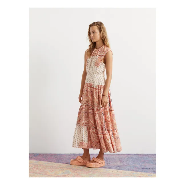 Maxi Linen Tie Dress | Pink