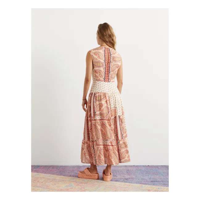 Maxi Linen Tie Dress | Pink