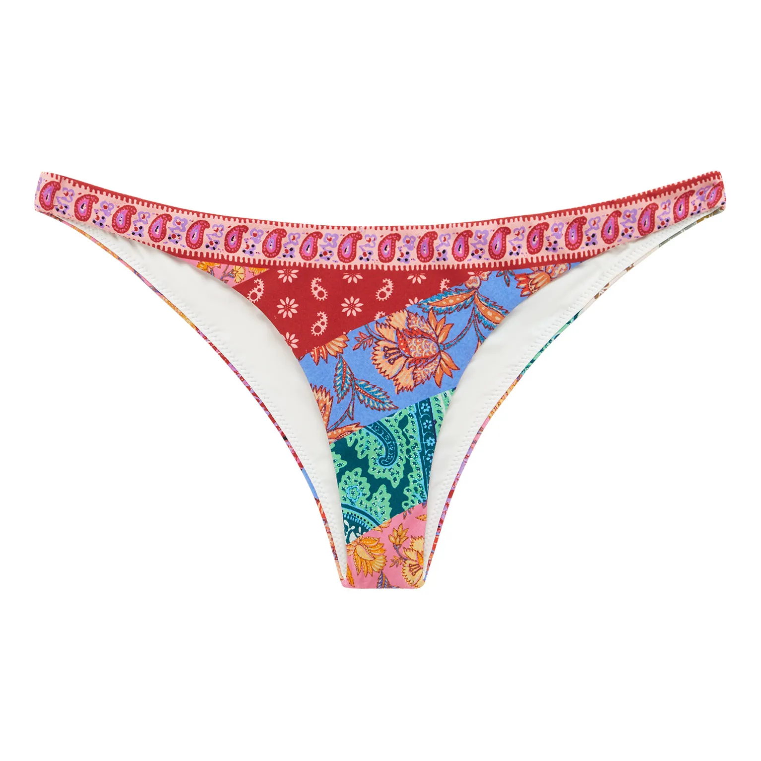Boteh Pink Kaleido Patchwork Jersey Bottom