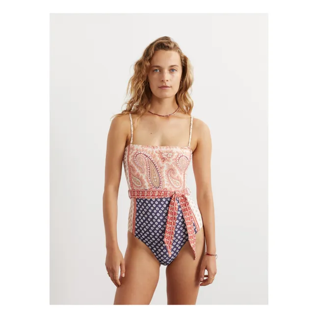 Panayiota Tie 1-Piece Swimsuit | Pink