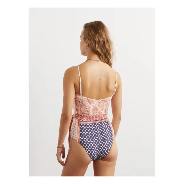 Panayiota Tie 1-Piece Swimsuit | Pink