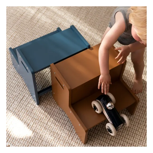 Marche-pied en bois | Brun