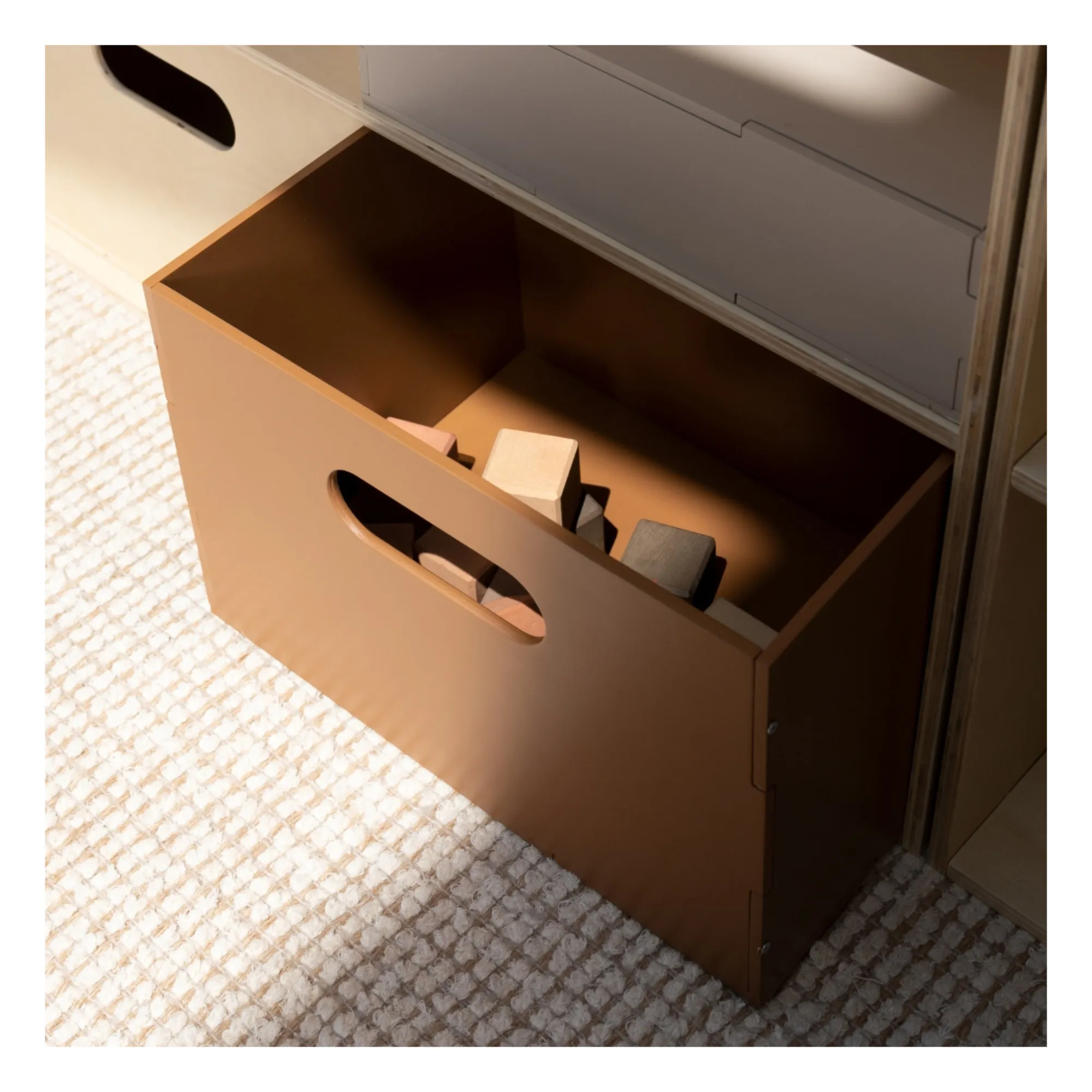 Boite de rangement en bois | Brun- Image produit n°1