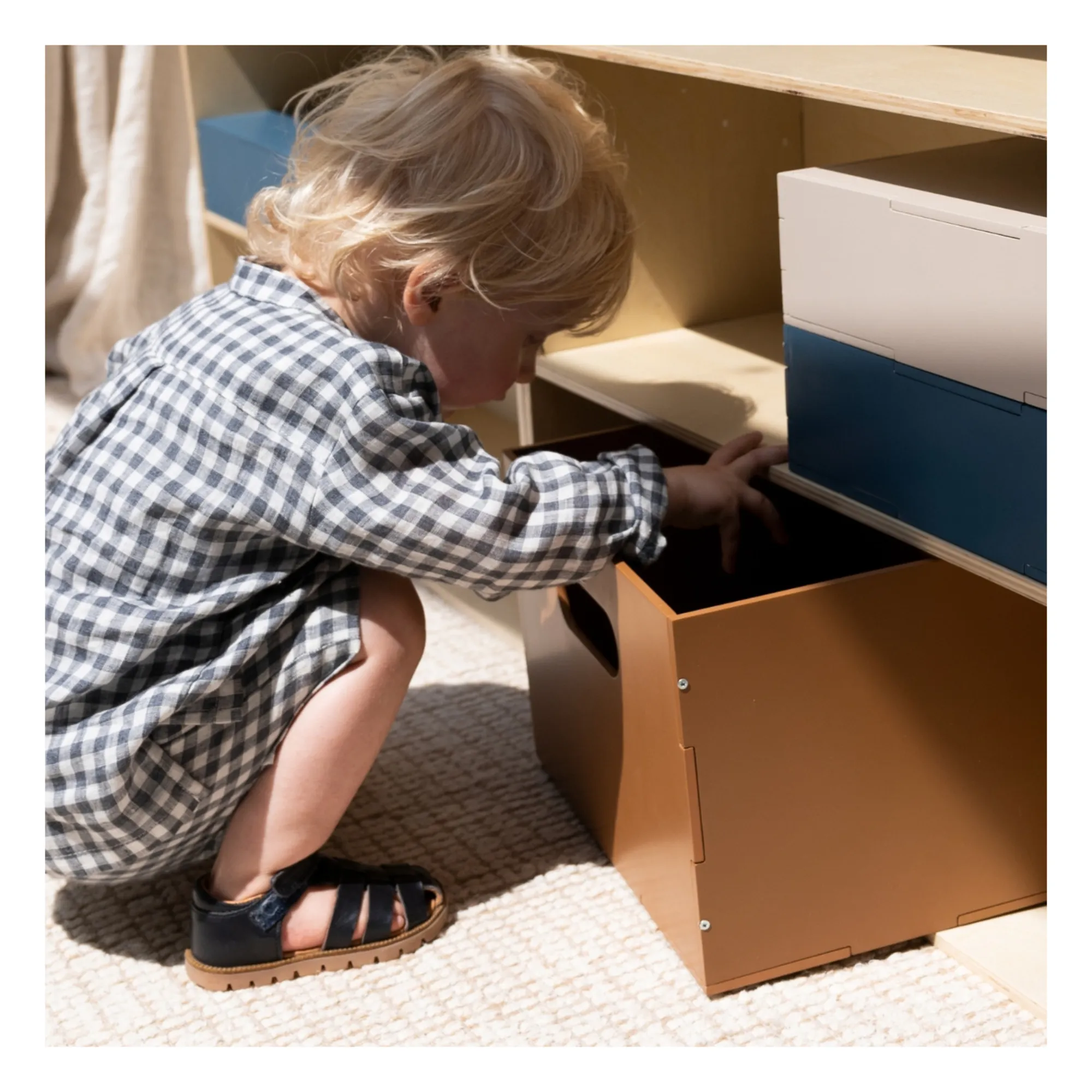 Boite de rangement en bois | Brun- Image produit n°2