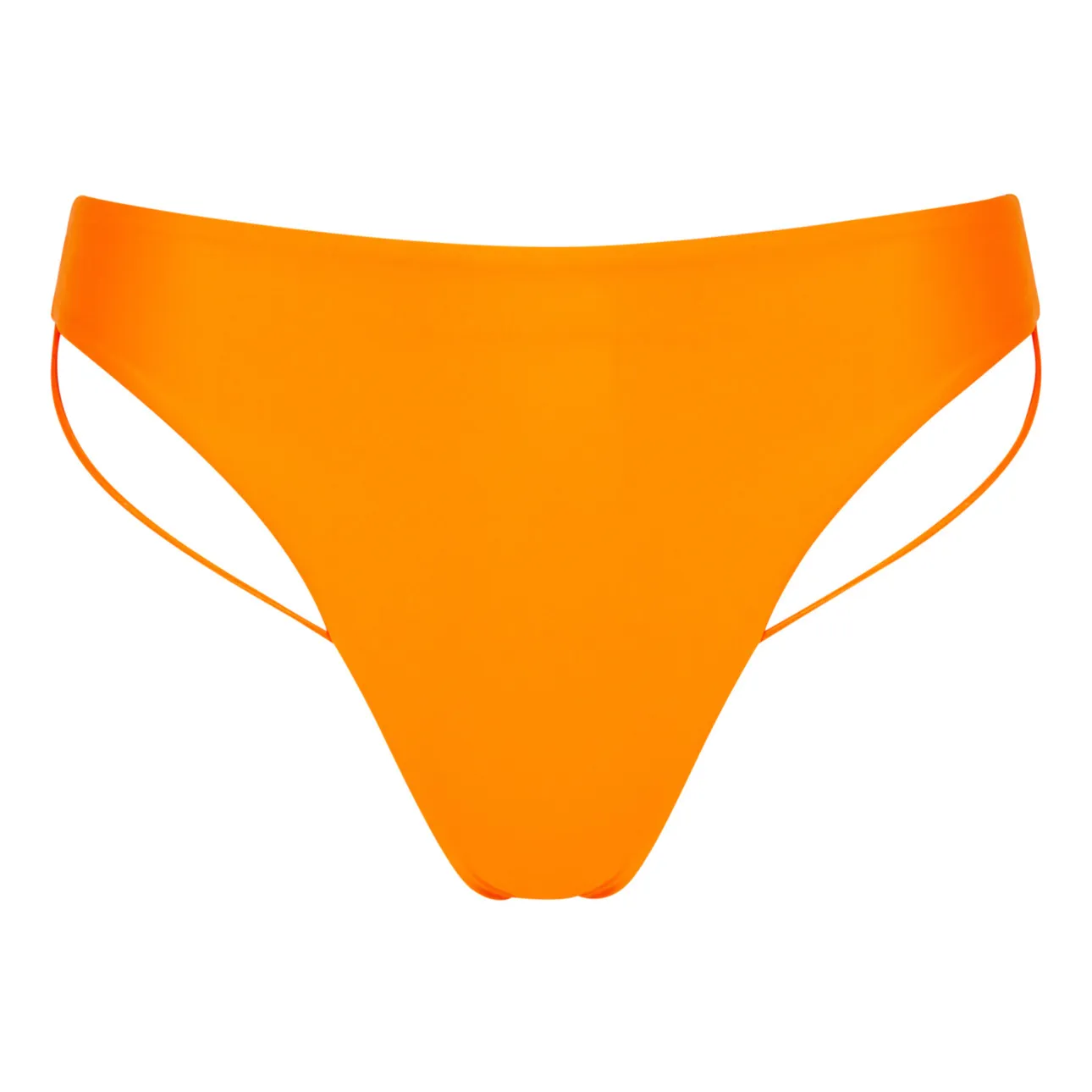 Ziah Orange High Waist Bikini Bottoms