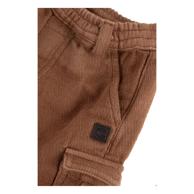 Pantalon Cargo Texturé | Chocolat