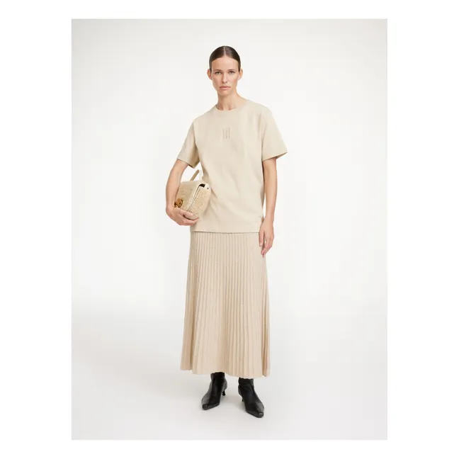 Hevina Wool Skirt | Beige